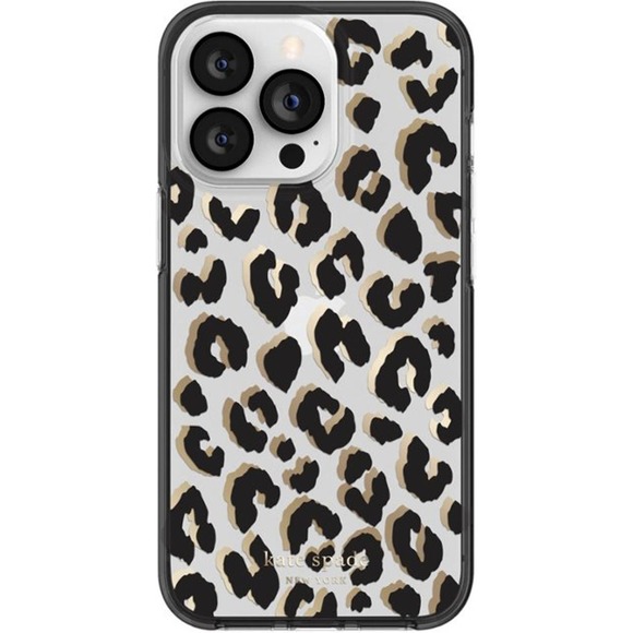 kate spade new york - Protective Hardshell Case for iPhone 13 Pro - Leopard - Picture 2 of 3